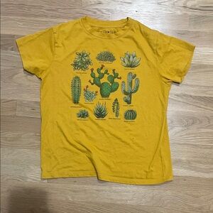 Yellow Kids Cactus Graphic T-Shirt